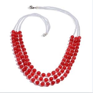 Triple-Strand Quartzite Necklace